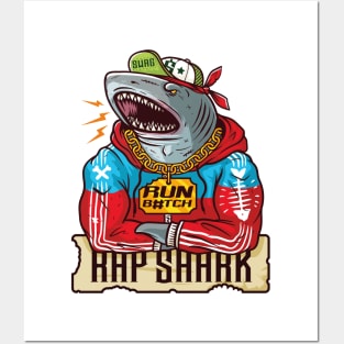 Rap Shark Posters and Art